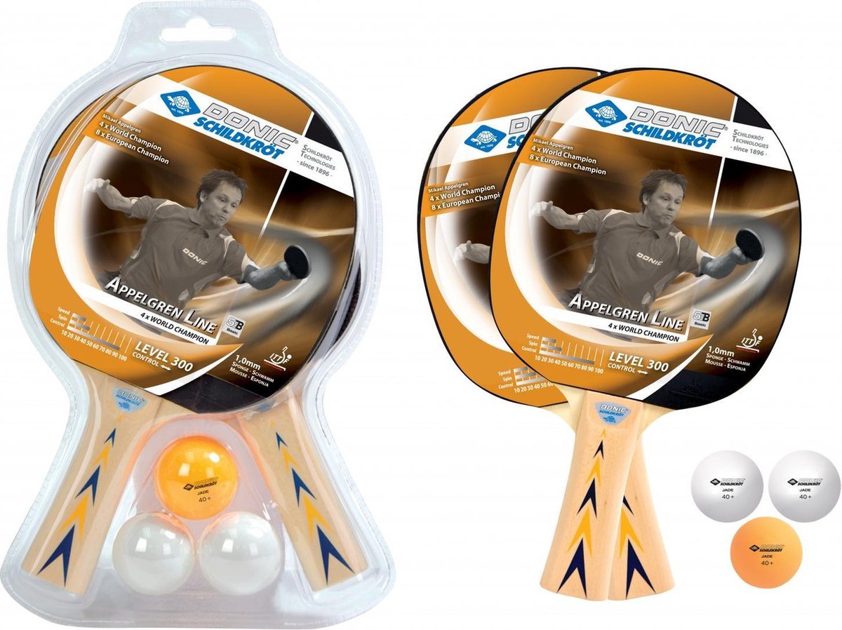 Donic schildkröt dsk 2-player tafeltennisset appelgren 2bat 3ball
