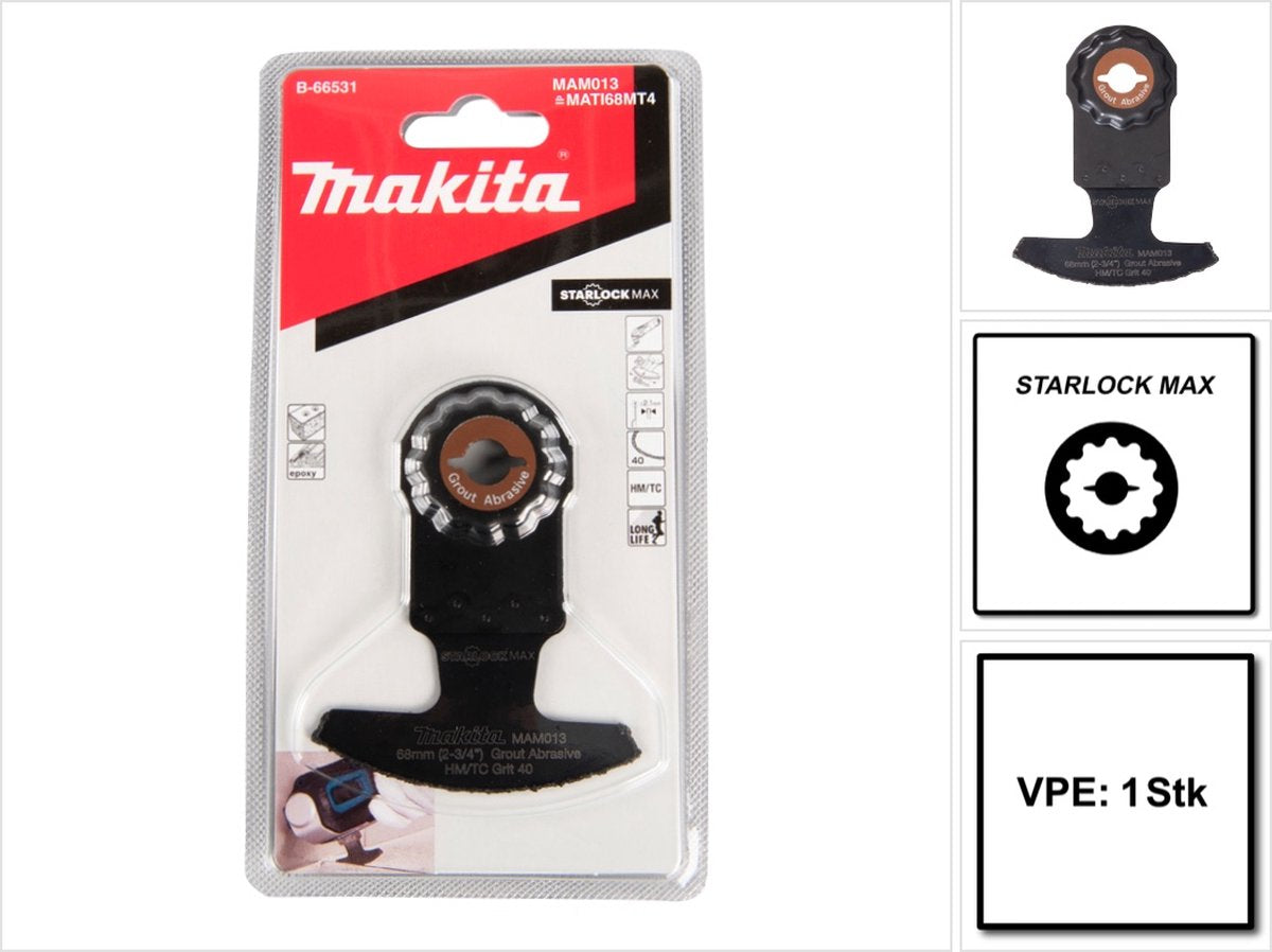 Makita b-66531 mam013 Segmentfräser HM 68x30mm K40
