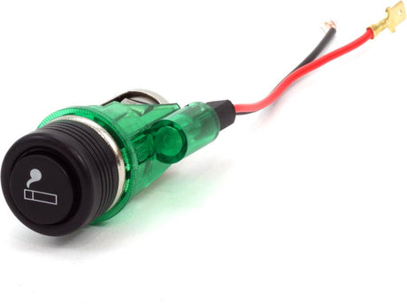 Markenloser Zigarettenanzünder mit Stecker und grünem Licht, 12 V