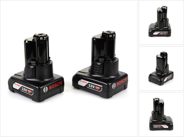 Bosch accuset 12 v met 2x 6,0 ah accu ( 1600a00x7m )