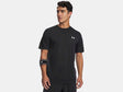 Under armour ua tech play short sleeve-blk heren sportshirt - zwart wit