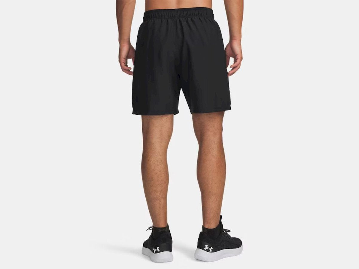 Under armour ua tech play short-blk heren sportbroek - zwart wit