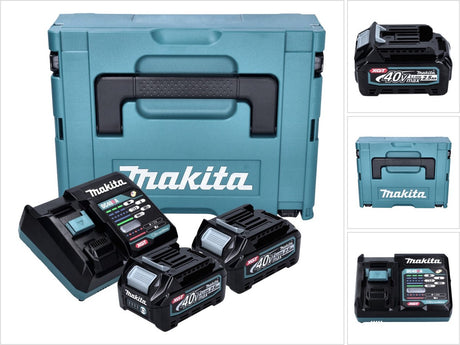 Makita 191j81-6 | Starterset xgt | dc40ra 2x 2,5ah bl4025 batterie | xgt 40v | Ladegerät DC40RA | mbox – 191j81-6
