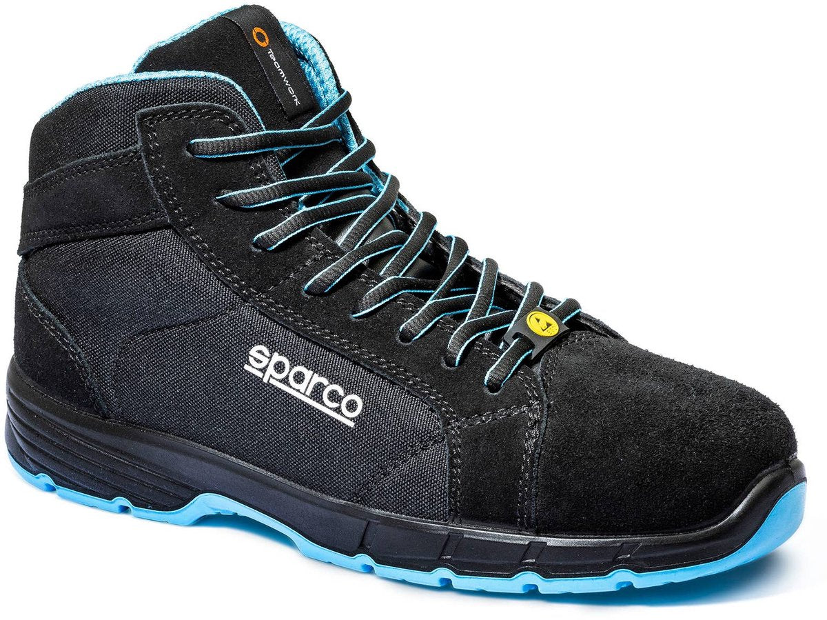 Sparco Arbeitsschuhe S3S – Horizon Fargo – Schwarz Blau – Schwarz – 36