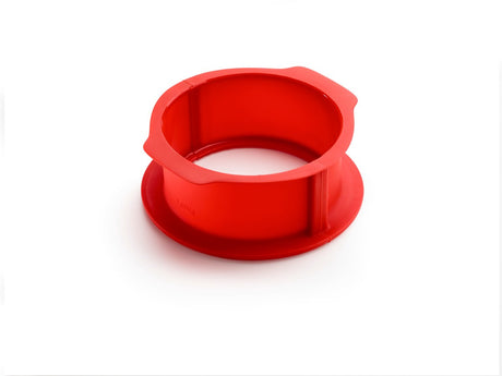 Lékué springvorm - rond - met keramisch bord ø 18 cm - red