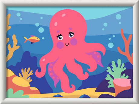Ravensburger – Creart: Oktopus (Neon) – Malen nach Zahlen
