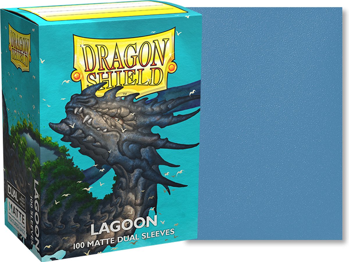 Dragonshield Drachenschild – matte Doppelärmel Lagune 100x