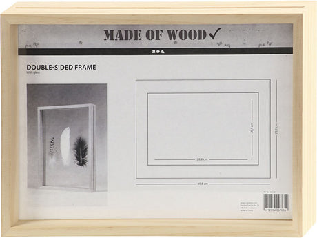Kreativunternehmen https: www.cchobby.nl double-sided-frame-d-4-5-cm-dimensions-22-1x30-8-cm-1-piece