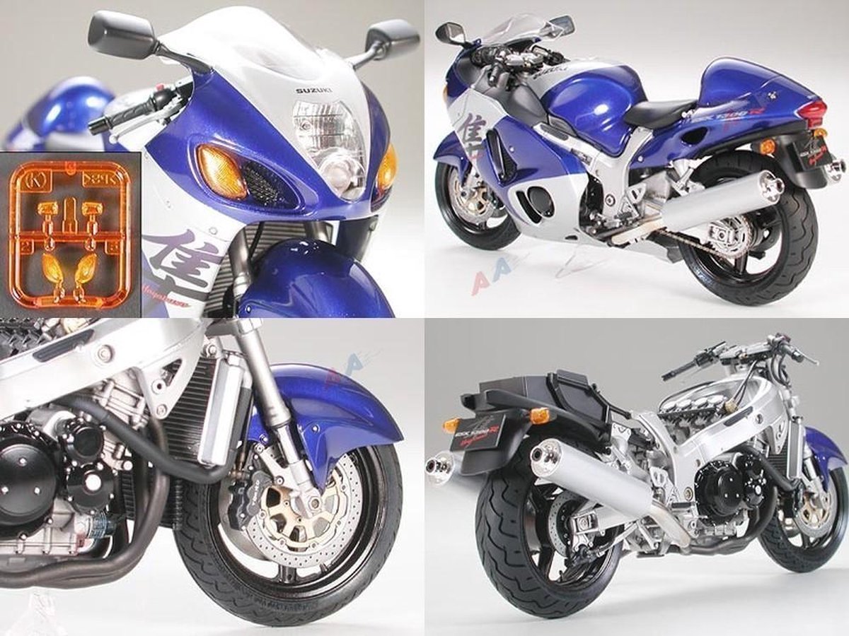 Tamiya Modellbausatzauto – 14090 Suzuki GSX1300R Hayabusa Kunststoff – 1:12 – Modellbau