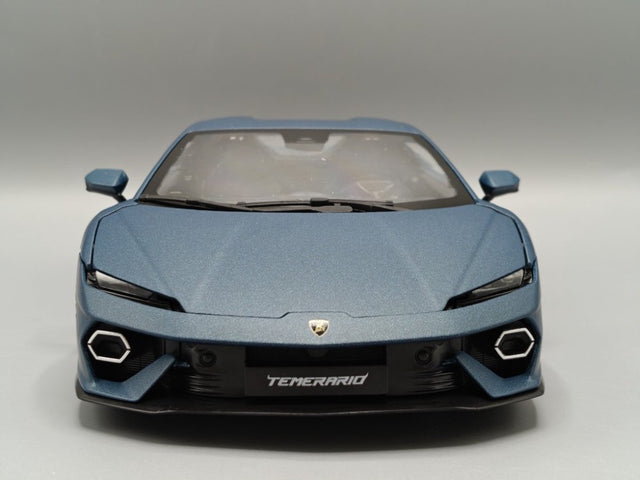 Bburago 1:18 Modellauto – Lamborghini Temerario 2024 Mattblau