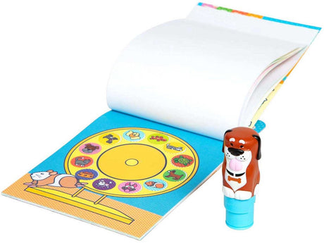 Melissa Doug – sticker wow! Aktivitätsbuch – mit Stickerstempel Hund