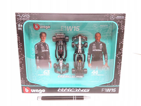 Bburago Mercedes-AMG W15 F1-Autos-Set 1:43 Hamilton Russell