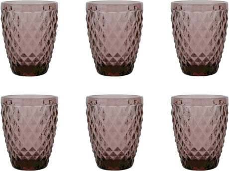 Medard de Noblat - Diamant - Glas 22 cl - Lila - 6 Stück