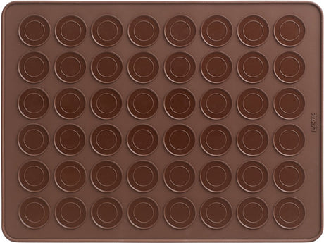 Lékué Backmatte – 24 Macarons – 40 cm – braun