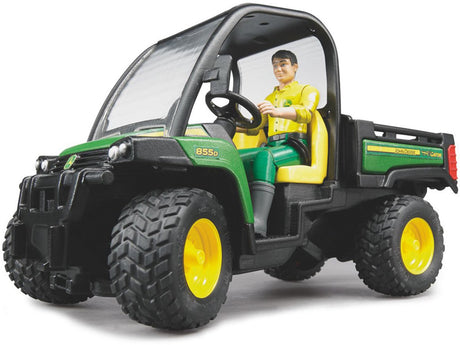 Bruder John Deere Gator XUV855D mit Fahrer