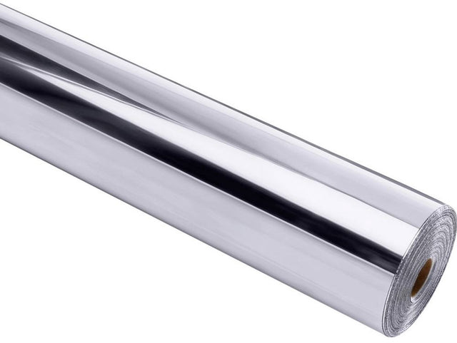 Loklik permanent klebender Vinylspiegel metallic – Silber – 30,5 x 180 cm