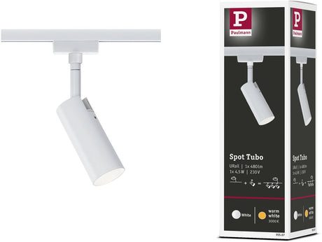 Paulmann Urail Rail Spot Tubo separater Spot 250lm 4,5W 3000K 230V weiß