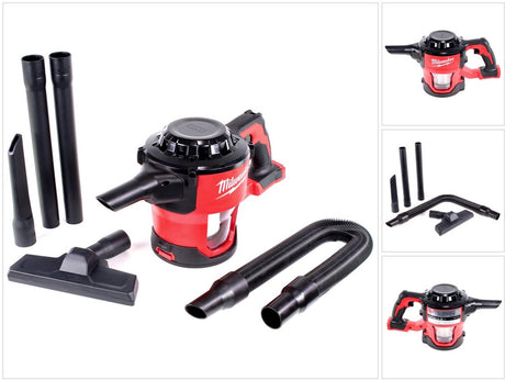 Milwaukee m18 cv-0 kompakter Handstaubsauger | ohne Akkus und Ladegerät - 4933459204