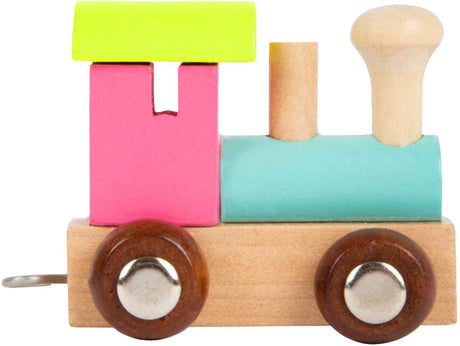 Small Foot – farbige Holzbuchstabenzug-Lokomotive – 12 Stück