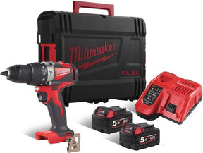 Milwaukee m18 blpd2-502x accu klop- schroefboormachine 18v 5.0ah in hd-box - 4933464517