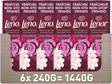 Lenor Duftverstärker Jasmine Rose de Mai – 6 x 240 Gramm – Waschparfüm