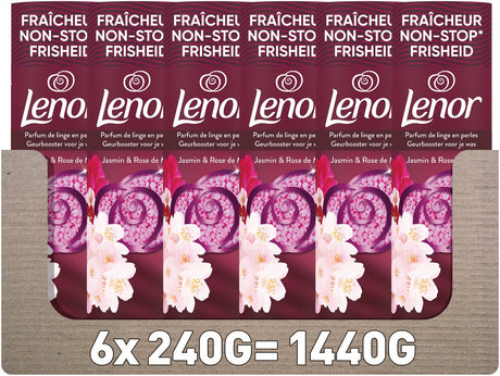 Lenor Duftverstärker Jasmine Rose de Mai – 6 x 240 Gramm – Waschparfüm