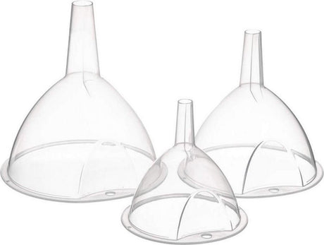 Secret the Gourmet Trichter aus transparentem Kunststoff (3 Teile)