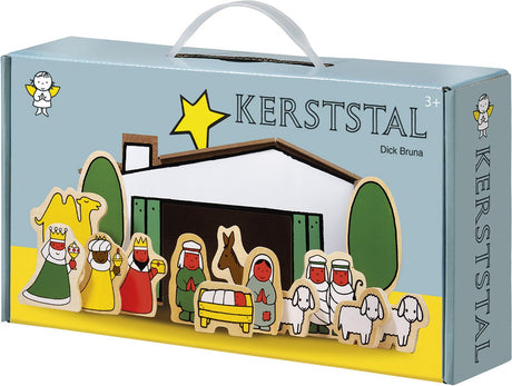 Bambolino Dick Bruna Holzkrippe, Weihnachtskrippe. Weihnachtsgruppe - Weihnachtsspielzeug - Weihnachtsspielfiguren - Spielzeug
