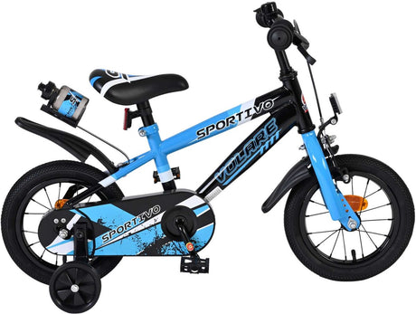 Volare Sportivo Kinderfahrrad - Jungen - 12 Zoll - Blau Schwarz