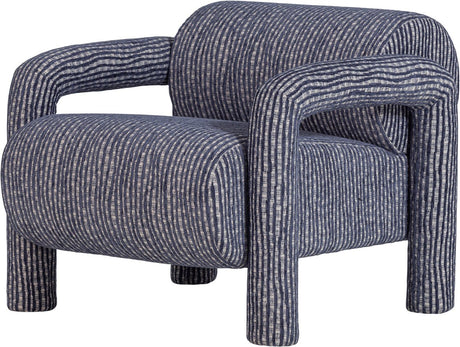 Woood Lenny-Sessel – Design – Graublau – 65 x 76 x 82