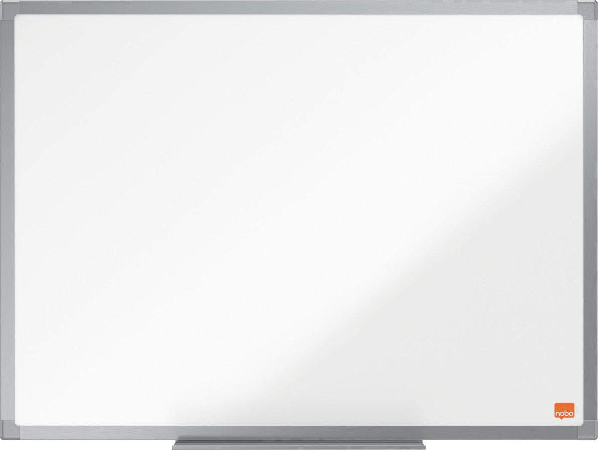 Nobo Essence Magnetisches Emaille-Whiteboard mit Stiftablage – 600 x 450 mm – Weiß