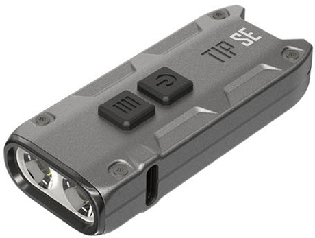 Nitecore Tip Se wiederaufladbare Schlüsselanhängerlampe – Metallic-Schwarz