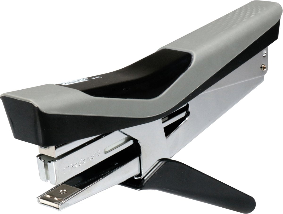 Rapid - Ergonomische Heftzange - Fixativ F11 - Heftkapazität 15 Blatt - Schwarz