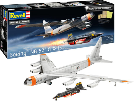 Revell 03793 Boeing NB-52 X-15 Combo Set – NASA-Testflugzeuge – Modellbausatz im Maßstab 1:144