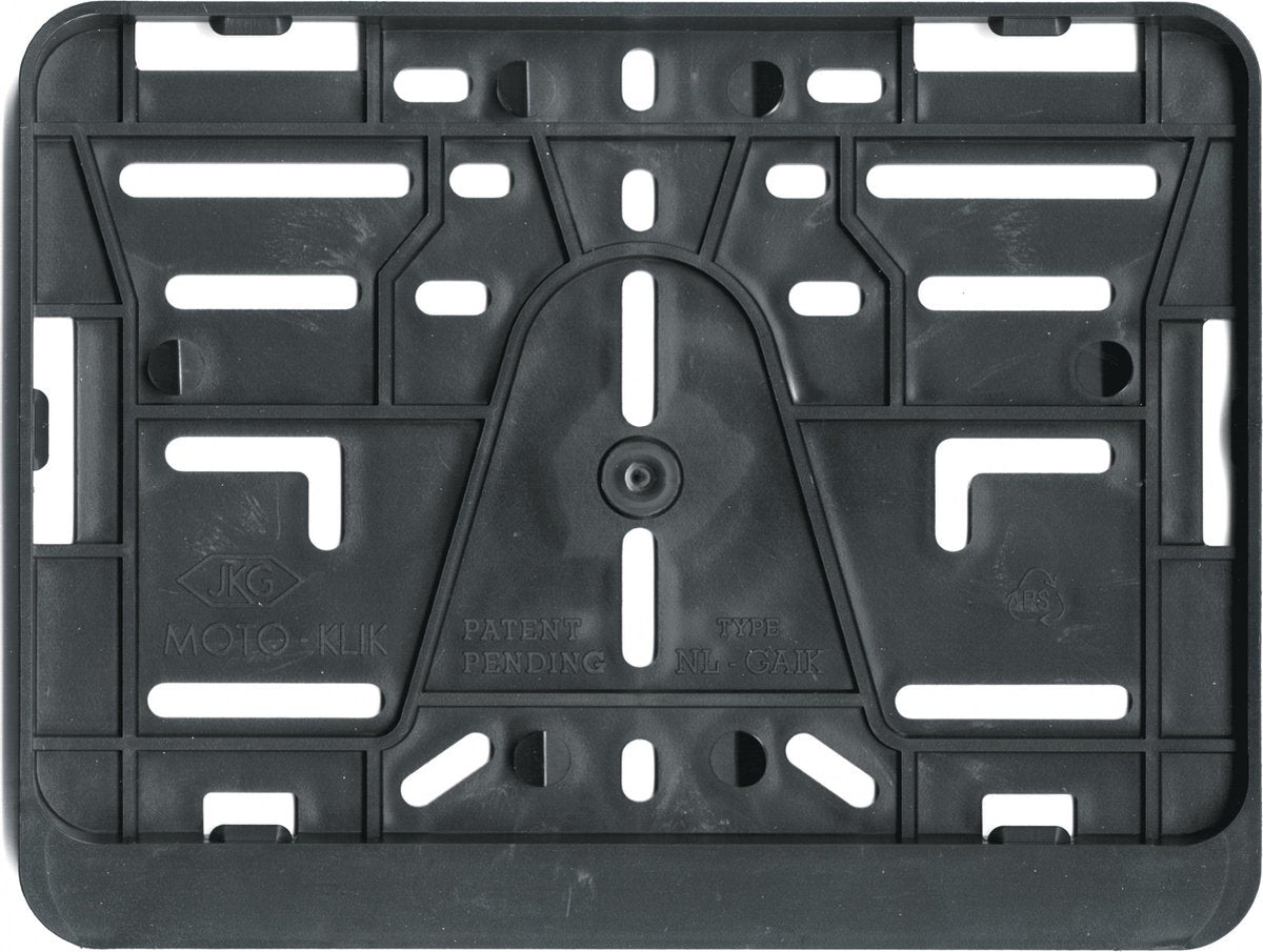Carpoint Kennzeichenhalter Motorrad – 210x143 mm – ohne Bohren – Klickmontage – Kunststoff – neutrales Design