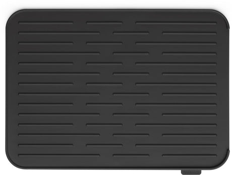 Brabantia Abflussmatte für Waschbecken – Silikon – 44 x 32 cm – Dunkelgrau