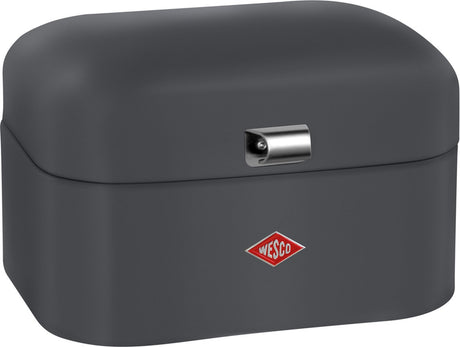 Wesco Single Grandy Brotkasten | 7,5 Liter - Größe M | Metall - Graphit matt | Brotaufbewahrung