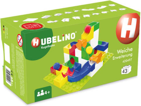 Hubelino Kugelbahn-Ergänzungsset-Wechsel - 43-teilig.