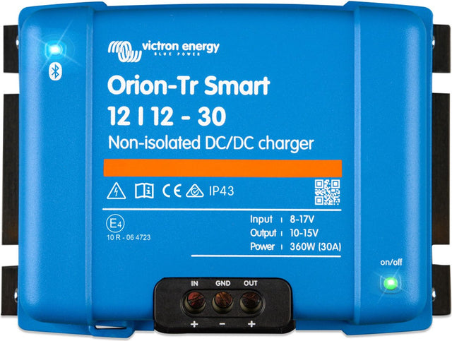 Victron orion-tr smart 12 12-30a (360w) non-isolated dc-dc lader