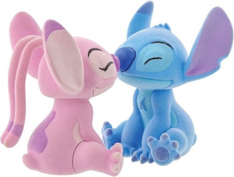 Enesco disney - flocked kissing stitch and angel (beperkte uitgave)