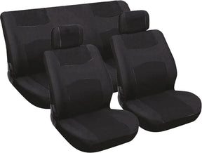 Carpoint stoelhoesset autostoel bekleding 6 delig universeel - zwart