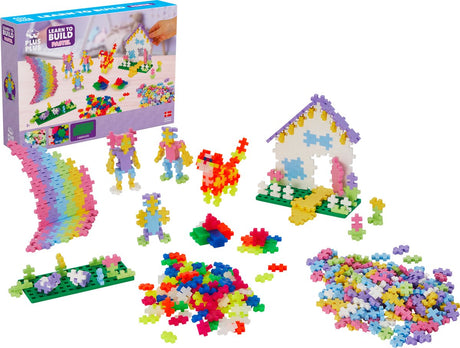Plus-Plus Bauen lernen Pastell 600-teiliger Baukasten – 5009 – Konstruktionsspielzeug – Konstruktionsspielzeug – Set mit Bausteinen – ab 5 Jahren