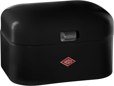 Wesco Single Grandy Brotkasten | 7,5 Liter - Größe M | Metall - schwarz | Brotaufbewahrung