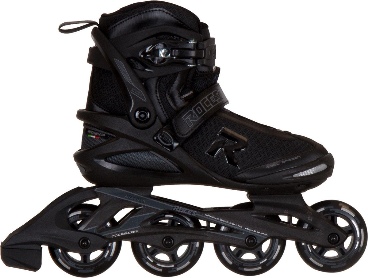 Roces Icon 80 Inline-Skates Erwachsene – 4x80mm Rollen – Fitness-Inline-Skates – Schwarz – Größe 38