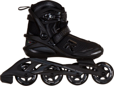 Roces Icon 80 Inline-Skates Erwachsene – 4x80mm Rollen – Fitness-Inline-Skates – Schwarz – Größe 38