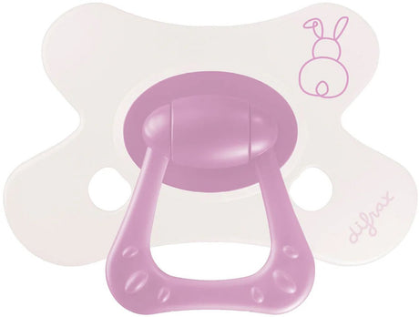 Difrax natural fopspeen - 6+ mnd - berry pink bunny