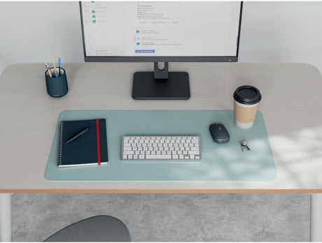 Leitz große Schreibtischunterlage 80×40 cm – rutschfest – Schreibtischunterlage – wasserfest – für Tastatur-Maus – Mint