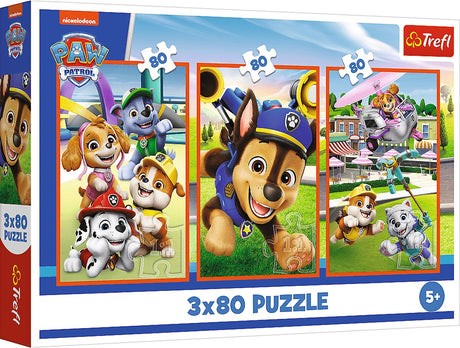 Trefl Puzzle Paw Patrol 3x80 Teile FSC Mix 70% - Kinderpuzzle.