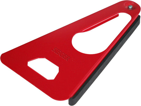 Westmark Multiöffner mit Gummiband, Glas-, Dosen- und Flaschenöffner, Länge: 17 cm, Stahlgummi, Siegerdreh, verschiedene Farben: Silber Rot Blau, 10492270