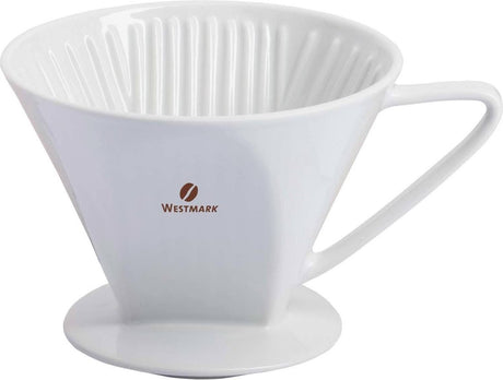 Westmark Kaffeefilterhalter aus Porzellan, Filtergröße 4, für bis zu 4 Tassen Kaffee, Brasilia, 24482260